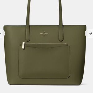 Brand new 499 dollar large Kate Spade Forest Green Tote
